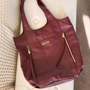 Kenneth Cole Reaction Wine Red Tote